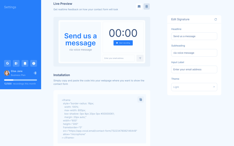 Dashboard 02 - Contact form (Business).png
